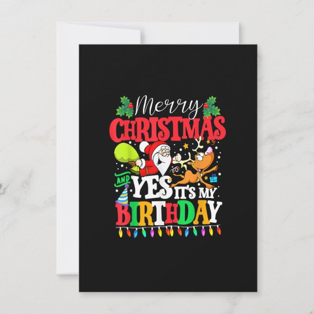 Convites Feliz Natal e Sim, é o meu Natal (Frente)