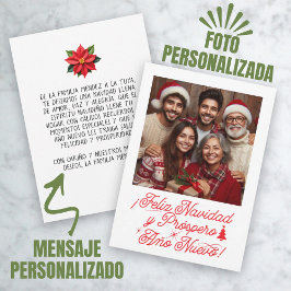 Convites Feliz Natal e um Próspero Ano Novo com Foto