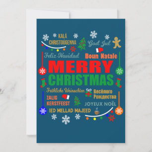 Convites Feliz Natal Em Diferentes Idiomas Xmas