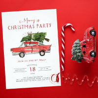 Feliz Natal | Feriado de Carro Vermelho por Aquare
