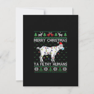 Convites Feliz Natal Humanos Imundos Cabra Natal Feio