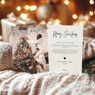 Convites Feliz Natal - Mínimo Mínimo - Carta Mínima - Foto
