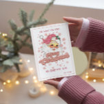 Convites Feliz Natal Papais noeis de Tipografia Retro Rosa<br><div class="desc">Feliz Natal,  tipografia retrógrada rosa com um Pai Natal com um chapéu cor-de-rosa.</div>