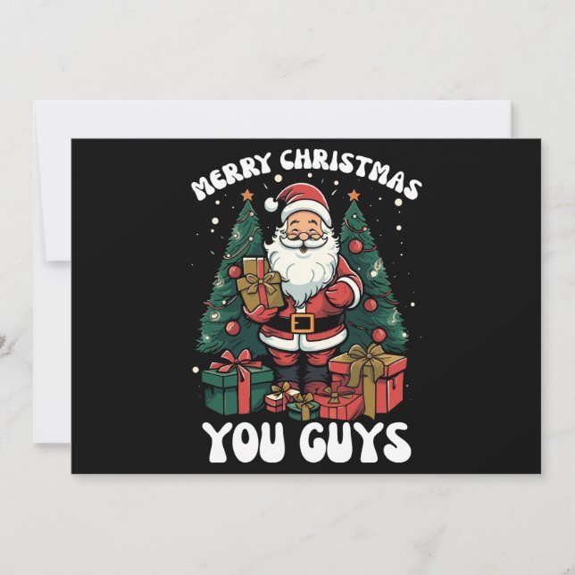 Convites Feliz Natal Pessoal Papai Noel (Frente)