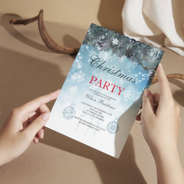 Convites Feliz Natal | Tipografia Vermelha (Criador carregado)