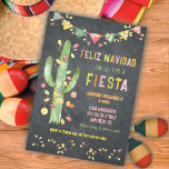 Convites Feliz navidad Fiesta Cactus watercolor<br><div class="desc">Ole',  Celebre o estilo mexicano de Natal com este convite de natal colorido e divertido,  Watercikir Feliz Navidad,  com um cacto decorado com luzes e ornamentos de natal. Possui um banner colorido Papel Picado contra um fundo de quadro-pessoal.</div>