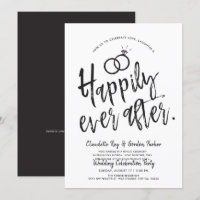Feliz nunca após a festa de casamento do cargo de