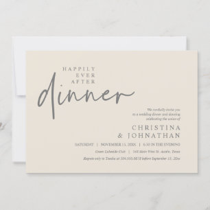 Convites Feliz Nunca Após Jantar Festa de casamento Moderna