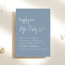 Feliz Nunca Após Recepção de casamento Azul Derran