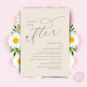 Convites Feliz Nunca Depois Da Festa de casamento Jantar Da