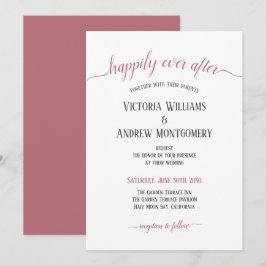 Convites Feliz Nunca Depois De Um Casamento Moderno Com Scr