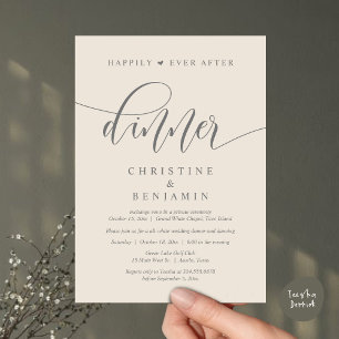 Convites Feliz Nunca Depois Do Janto, Festa de casamento Da