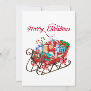 Convites Feliz Papai noel de Natal com Presentes