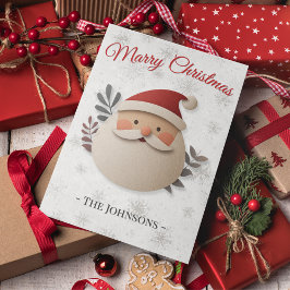 Convites Feliz Papai noel de Natal - Família Personalizada