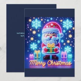 Convites Feliz Papai noel de Natal Presente