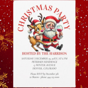 Convites Feliz Papai noel de Saudações de Natal