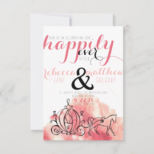 Convites Feliz para sempre! (Frente)