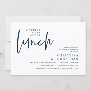 Convites Feliz Para Sempre Após Almoçar Festa de casamento
