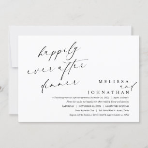 Convites Feliz para Sempre Após Janto e Dança