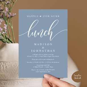 Convites Feliz Para Sempre Após O Almoço, Casamento Poste