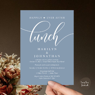 Convites Feliz Para Sempre Após O Almoço, Casamento Poste