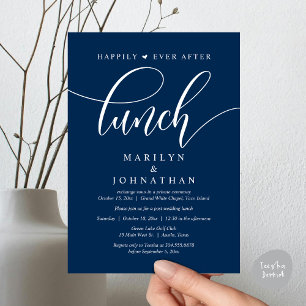 Convites Feliz Para Sempre Após O Almoço, Casamento Poste