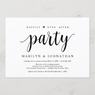 Convites Feliz para sempre depois do elopemento