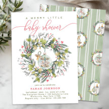 Feliz Pequena coroa Chá de fraldas de Natal