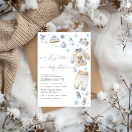 Convites Feliz Pequeno Chá de fraldas de roupas de bebê