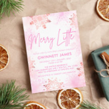 Feliz Pequeno Chá de fraldas Rosa