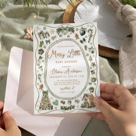 Convites Feliz Pequeno Sexo Chá de fraldas Neutro