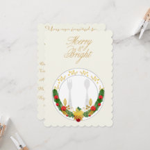 Feliz personalizável e Janto de Natal brilhante