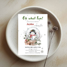 Convites Feliz primeiro aniversario de Natal - Feriado Fest