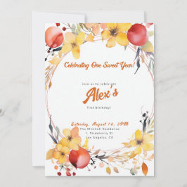 Convites Feliz Primeiro Aniversário! Festa de Aniversário d