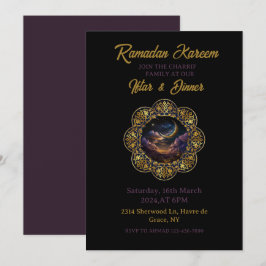 Convites Feliz Ramadan Kareem 2025 Partido do janto Iftar
