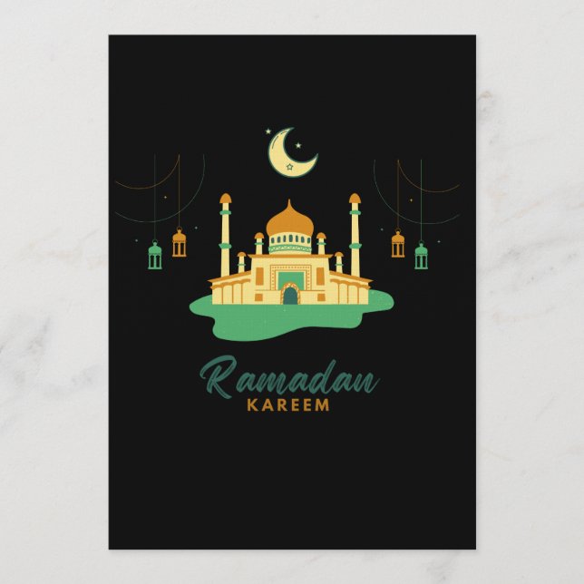 Convites Feliz Ramadan Kareem e Eid Mubarak 2026 (Frente)