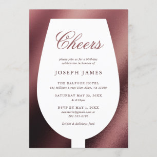 Convites Feliz vinho tinto e vinho tinto