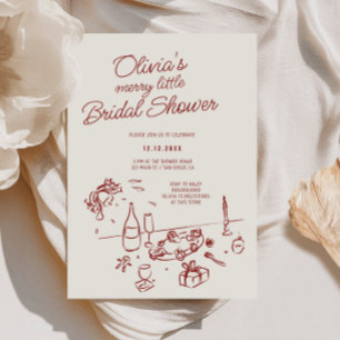 Convites Feliz Whimsical Desenhada À Mão Pequeno Chá de pan