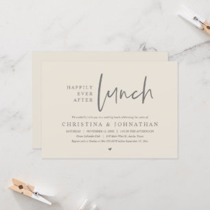 Convites Felizmente Depois Da Celebração Da Festa de casame