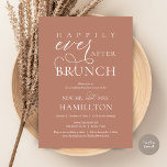 Convites Felizmente Depois Da Celebração De Casamento Poste<br><div class="desc">Elegantemente anuncie sua alegria para sempre com nossa carta de convite para celebração de elopementos de casamento, "Feliz Para Sempre Depois de Brunch". Personalizado para casais continuando sua história de amor, este convite atinge um equilíbrio perfeito de sofisticação e charme, estabelecendo a cena de um evento inesquecível. Com um moderno...</div>