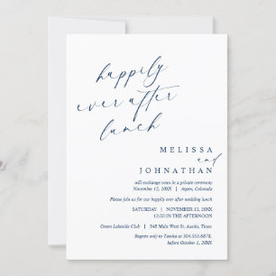 Convites Felizmente Depois Da Celebração Do Almoço De Casam