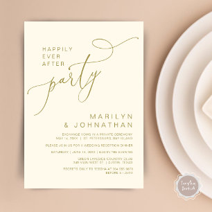 Convites Felizmente Depois da Recepção, Janta e dança