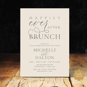 Convites Felizmente Depois De Brunch Belo Casamento Poste