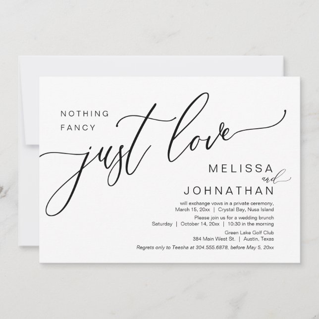 Convites Felizmente Depois De Casar O Brunch (Frente)