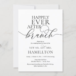 Convites Felizmente Depois de Postar a celebração do Brunch