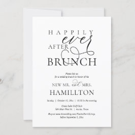 Convites Felizmente Depois de Postar a celebração do Brunch