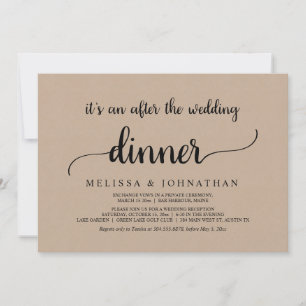 Convites Felizmente Depois De Um Janto De Elopemento De Cas