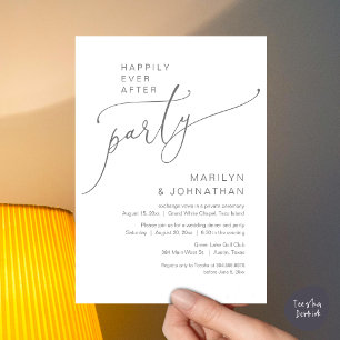 Convites Felizmente Depois Do Partido Do Elopemento De Casa