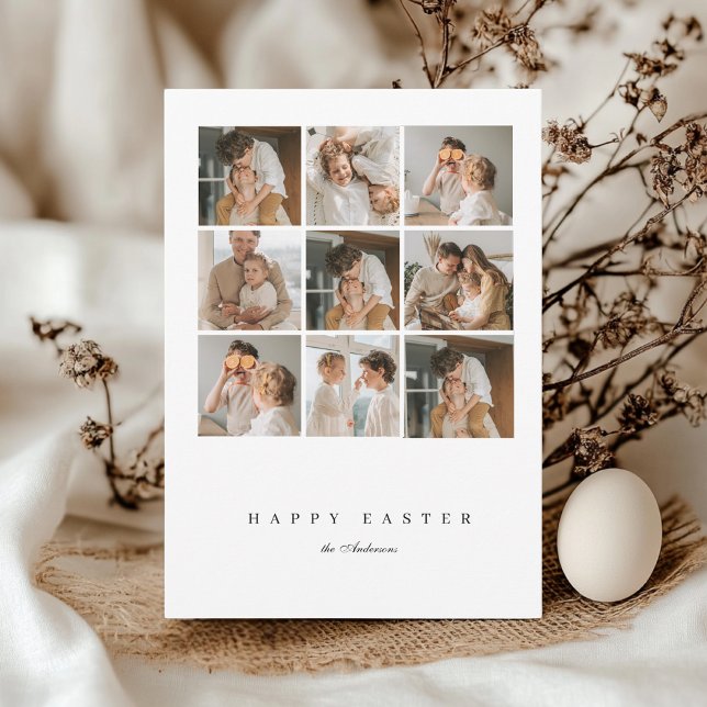Convites Felz pascoa de Fotografias da Família Collage (Criador carregado)