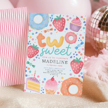 Feminino Fofo Rosa Pastel Dois Aniversário de 2 An